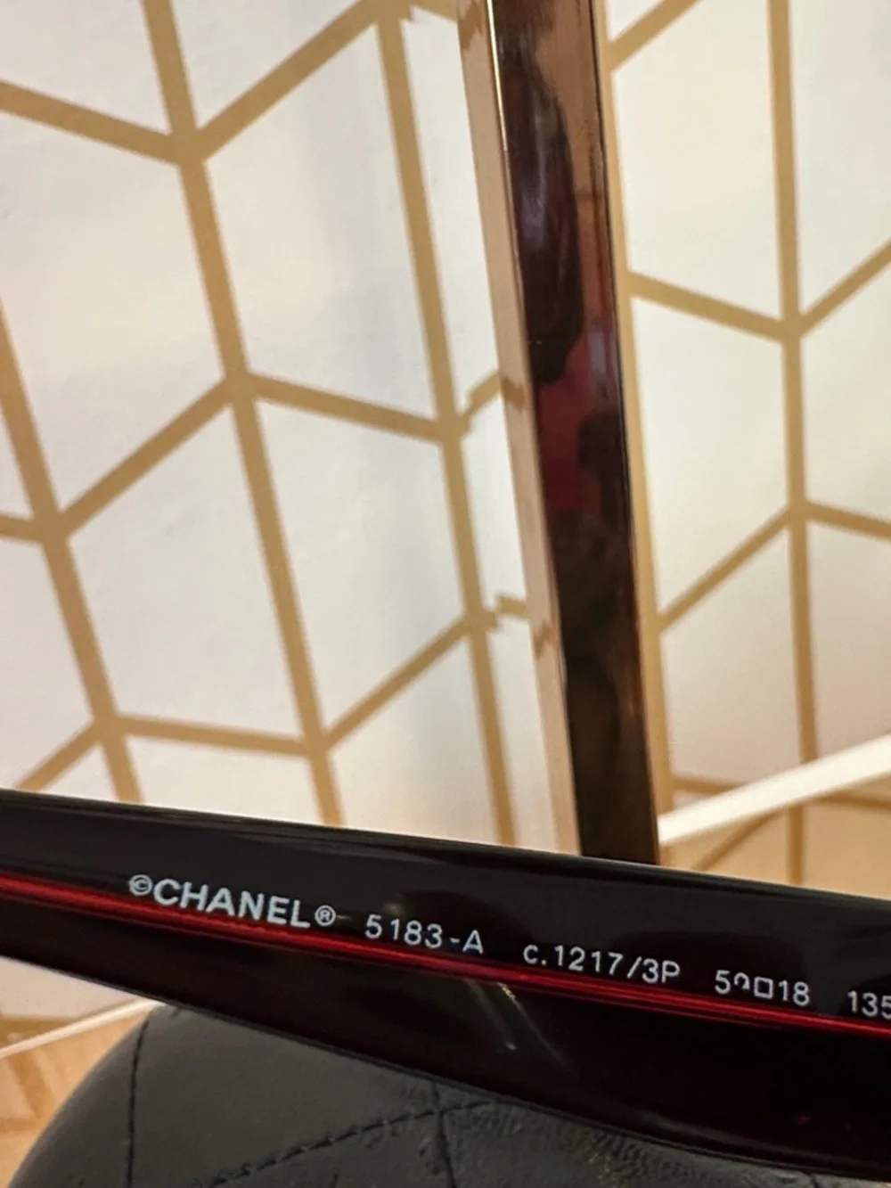 CHANEL Red Acetate Frame CC Logo Sunglasses-5183